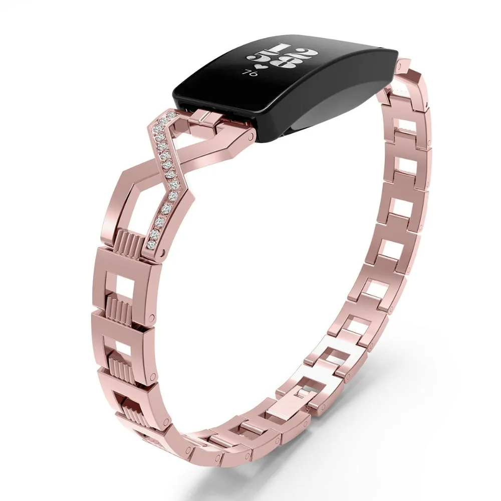 Защитная пленка 2 в 1 для браслета Fitbit Inspire Band металлический сменный наручный