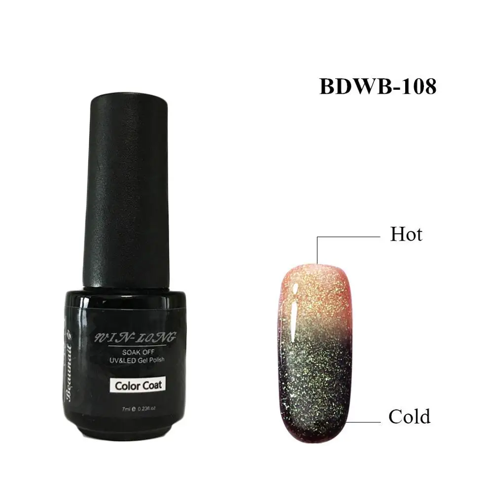 Температура изменить лак для ногтей UV светодиодный Gellak Soak Off Gelpolish Vernis полу