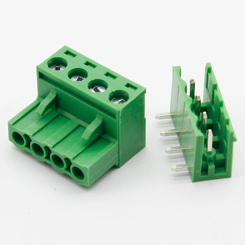 Клеммная колодка ht5.08 4 контакта 300 В 10 А 5 08 мм|block terminal connector|block connectorblock block |