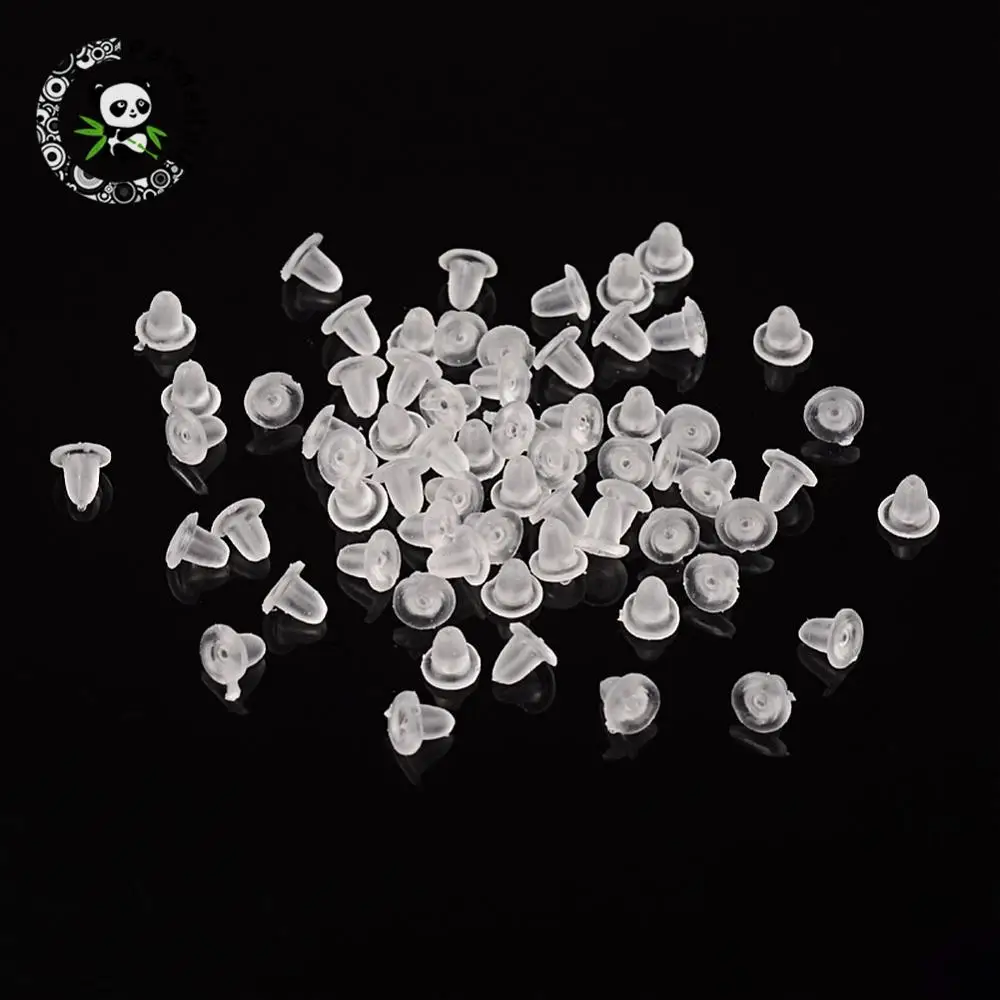 

Clear Soft Plastic Earring Plugs Earplug Plug Dedicated Simple Back Stopper Stud Earrings Findings 12000pcs