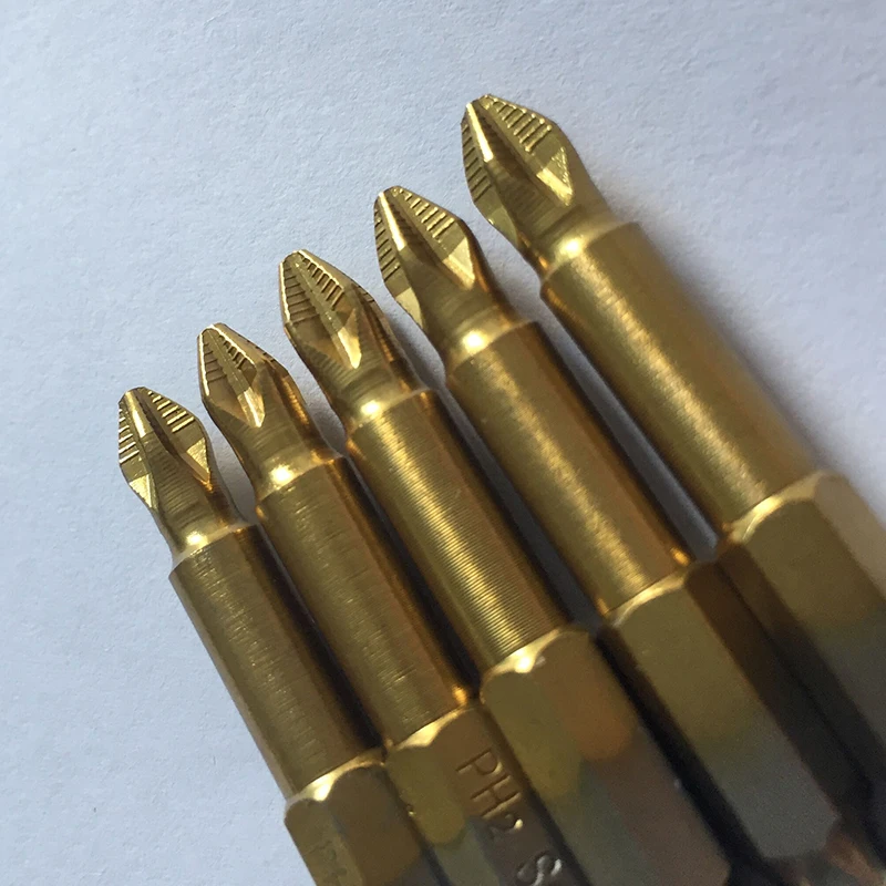 5 шт. Нескользящие биты для электрической отвертки односторонний магнитный