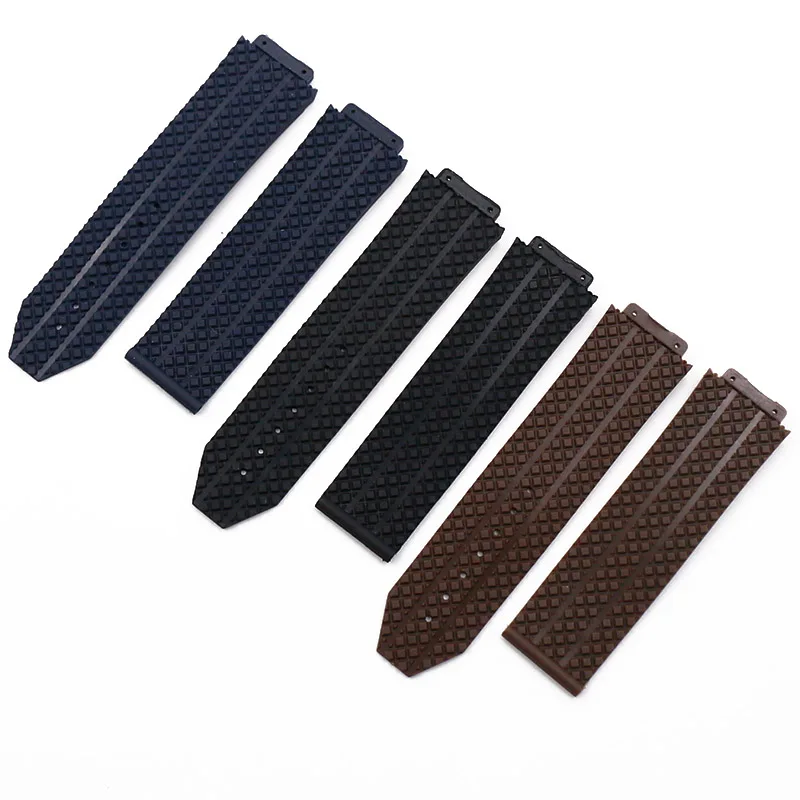 Watch accessories watch with men's watch buckle steel buckle for Hengbao series rubber strap female waterproof bracelet 17mmx25m