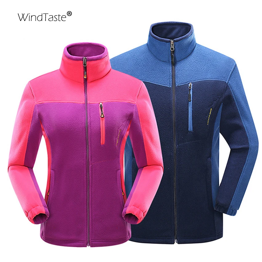 WindTaste мужские и женские Зимние флисовые куртки из флиса уличные спортивные