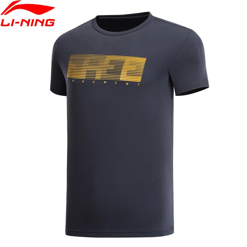 Li Ning мужская тренировочная серия футболка обычная посадка короткий рукав