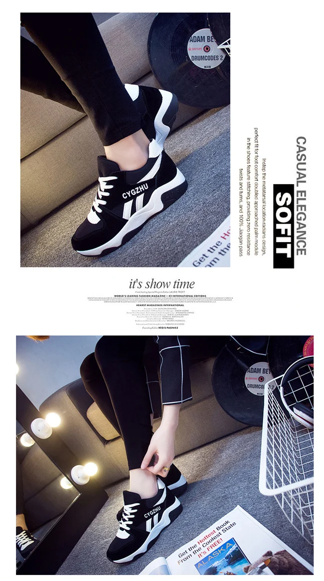 Dropshipping Women Flat Shoes Sneakers Breathable Casual Shoes Woman Tenis Feminino Lace-up zapatillas mujer XYZ135