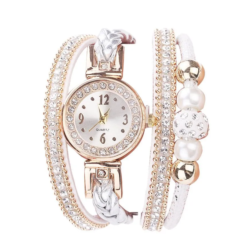 2019 новые кварцевые круглые наручные часы Reloj Mujer женский модный кожаный браслет