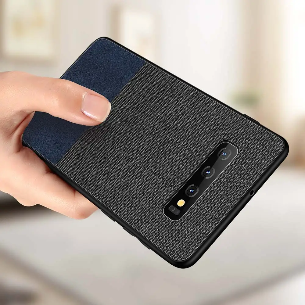 Тканевый чехол для Samsung J3 J5 J7 2016 J2 Pro(2018)S7 Edge чехлы 10 S10 Plus S8 S9 роскошный кожаный