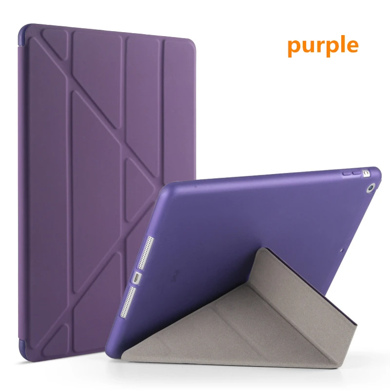 Purple Чехол для ipad air Flip Stand Case для ipad 6 9,7 дюймов PU полный ударопрочный для ipad air 2 смарт-чехол для ipad air Case - Цвет: Purple