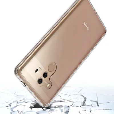 kainuen luxury transparent back coque cover case for huawei mate 10 pro silicon silicone phone Protective High Quality |