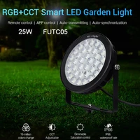 new 25w rgbcct led lawn light futc05 ip66 waterproof smart led garden lamp copatible with fut089 b8 fut 092 remote miboxer