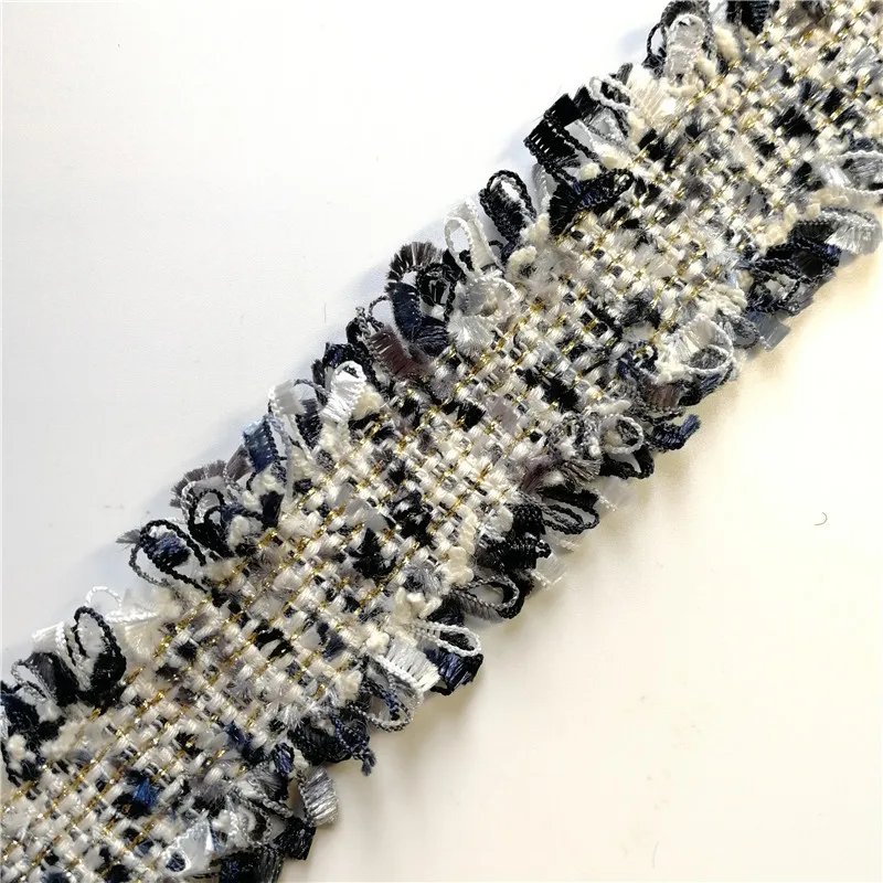 45yards tweed webbing 3cm wide Rose Blue Grey Navy for hairpins with sequins in vintage style accessory | Дом и сад