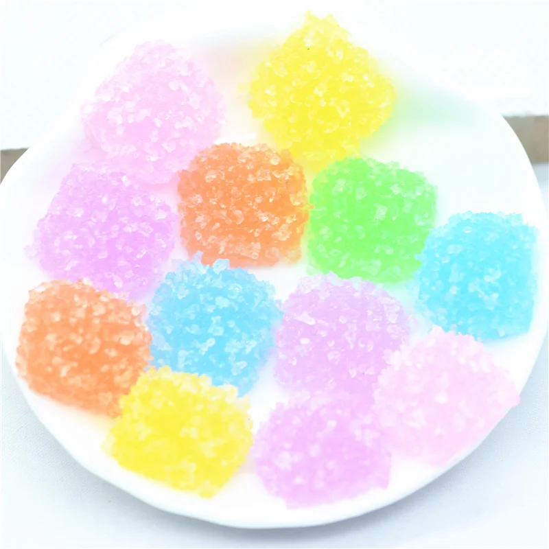 10 шт 16 мм смешанные формы сердца моделирование Gummy конфеты мяч | Смола кукольный
