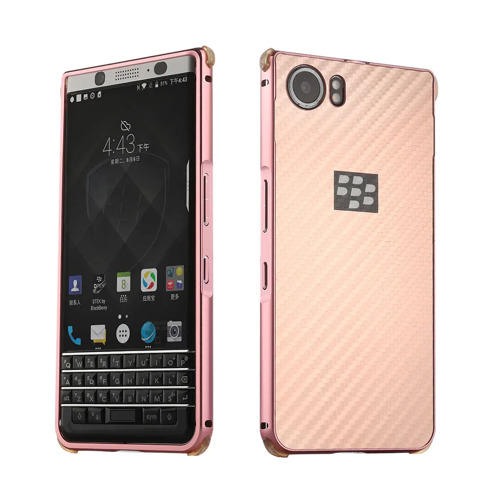 2 в 1 чехол для Blackberry KEYone Key2 из углеродного волокна зернистый чехол металлический бампер+ PC Защитная задняя крышка Key2 Тонкий матовый чехол