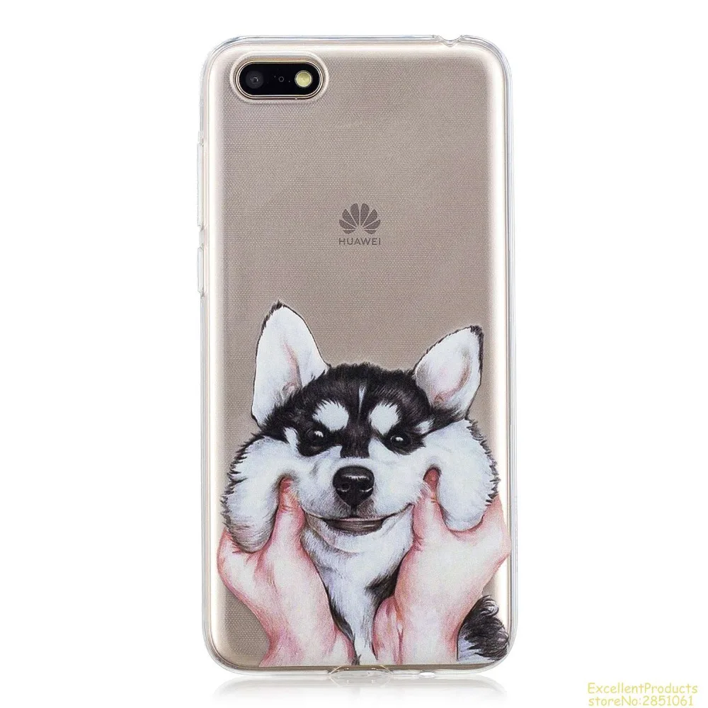 Силиконовый чехол для телефона huawei Y5 2018 fundas hoesje Красивый Веселый мультяшный