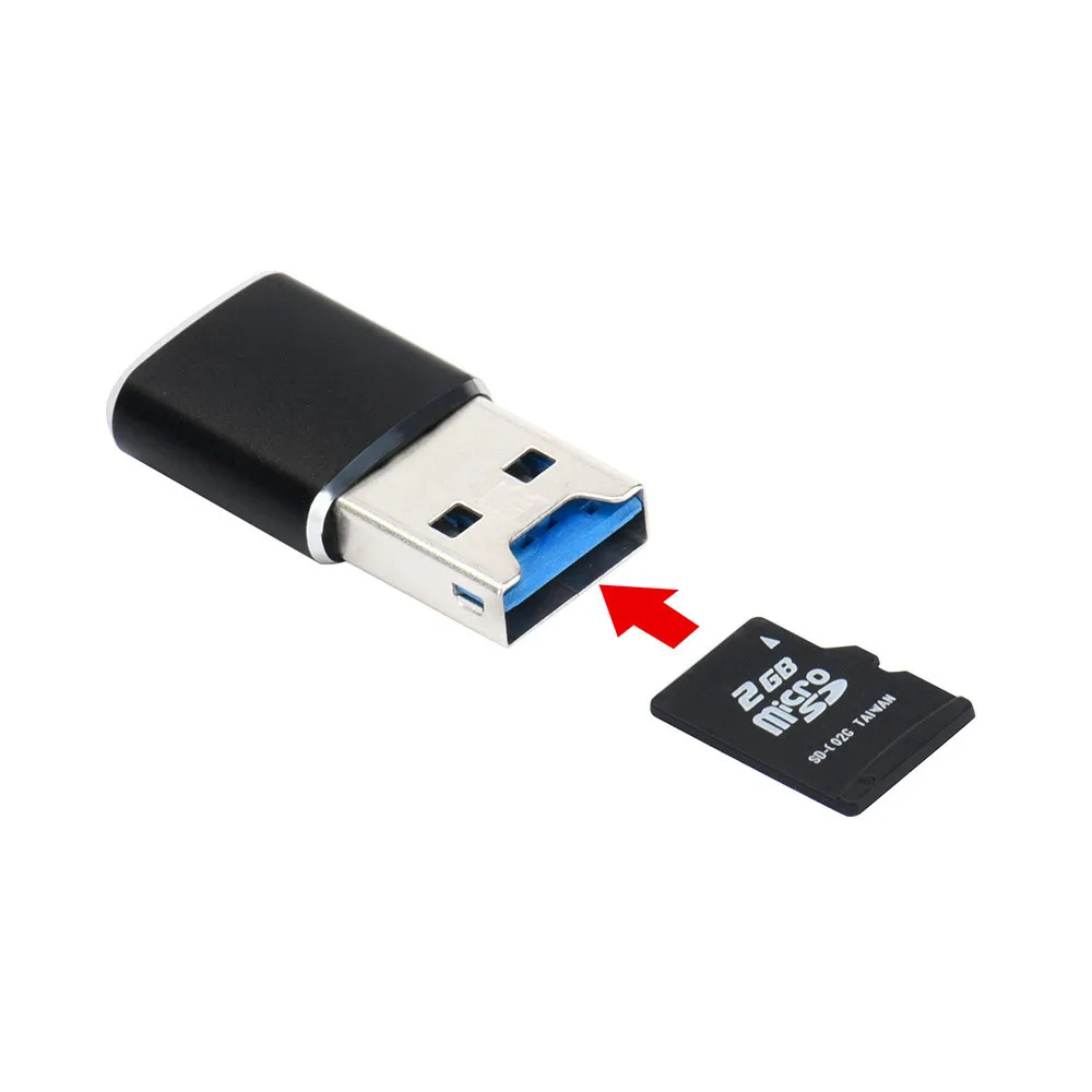 Мини кардридер Ouhaobin адаптер для считывания карт USB 3 0/MICRO SD/SDXC алюминиевый внешний
