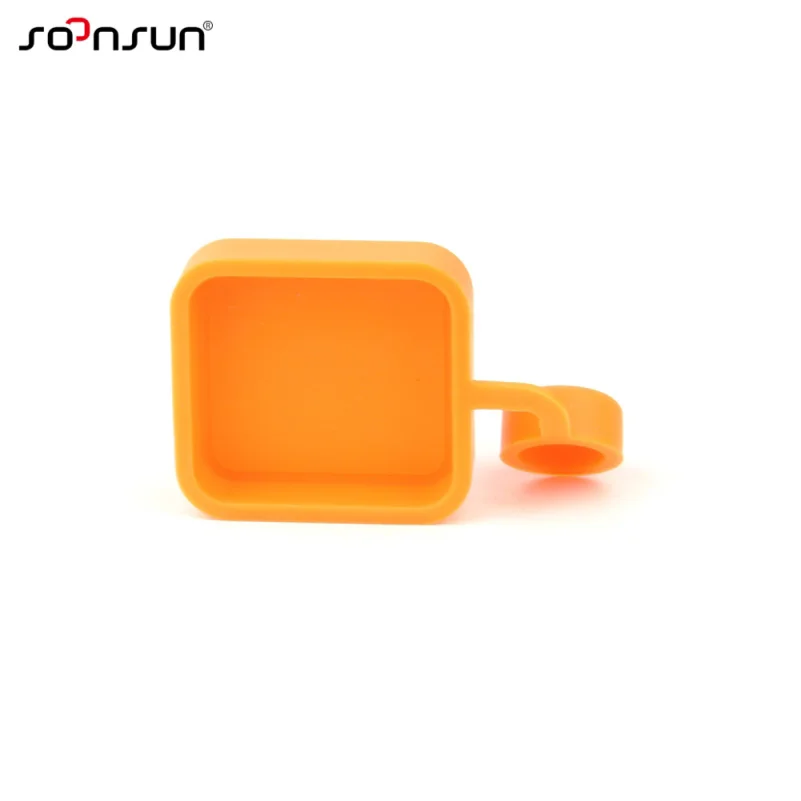 SOONSUN Soft Silicone Rubber Lens Cap Protective Case for GoPro Hero 3+ 4 Standard Waterproof Housing lens Guard | Электроника