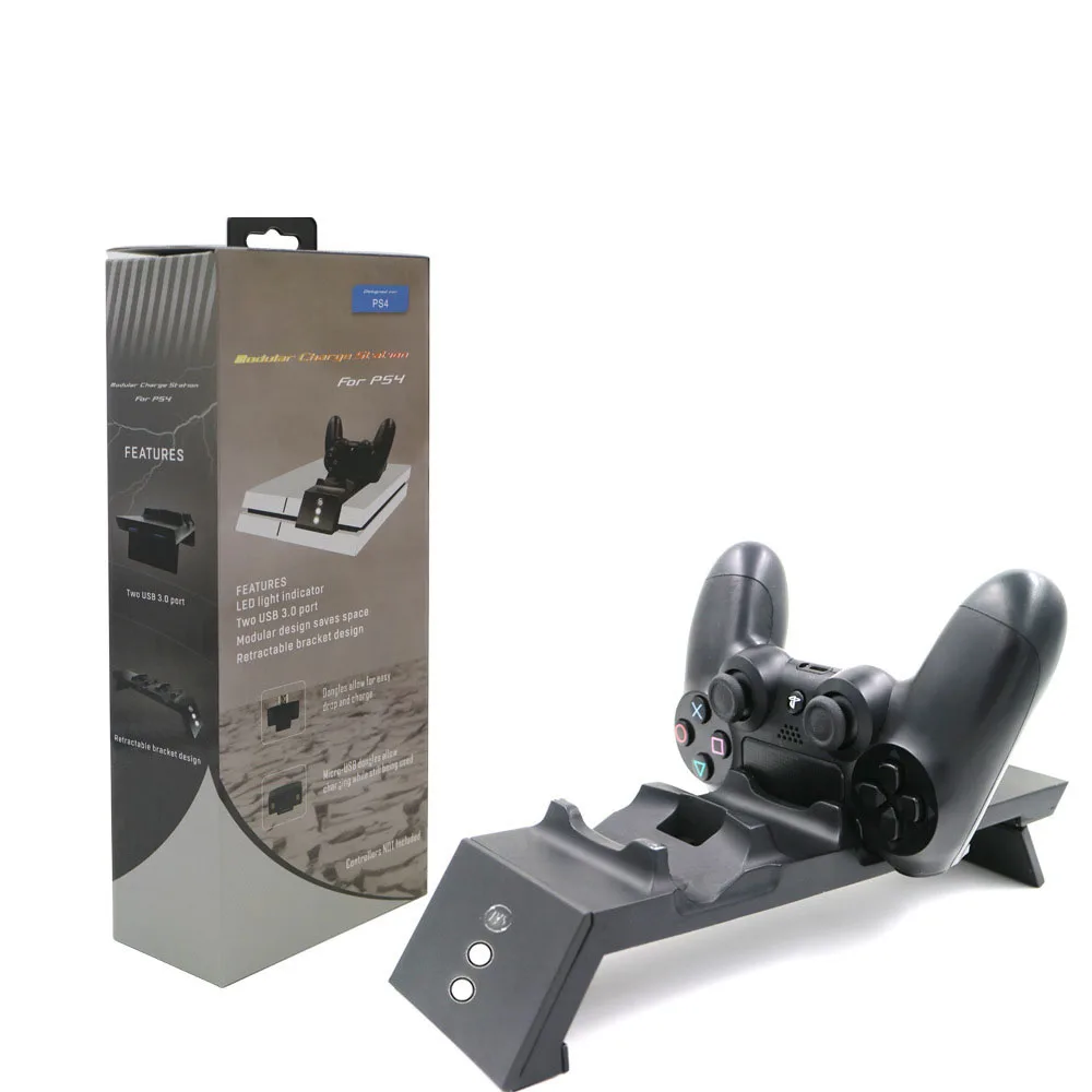 Новинка 2017 Высокоэффективная 2 порта для PS4 модульная зарядная станция игровая