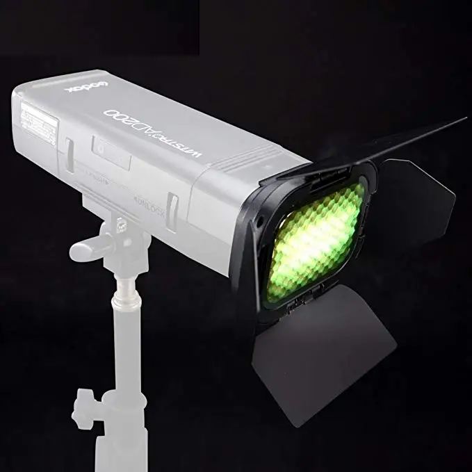 Godox BD-07 дверь сарая со съемной сотовой сеткой и 4 цветными фильтрами для карманной