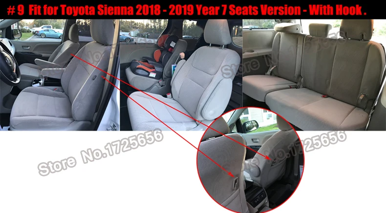 AutoDecorun перфорированные чехлы из натуральной кожи для TOYOTA SIENNA LE XLE автомобильные чехлы для сидений наборы 7 и 8 чехлы на автомобильные сиденья 2004