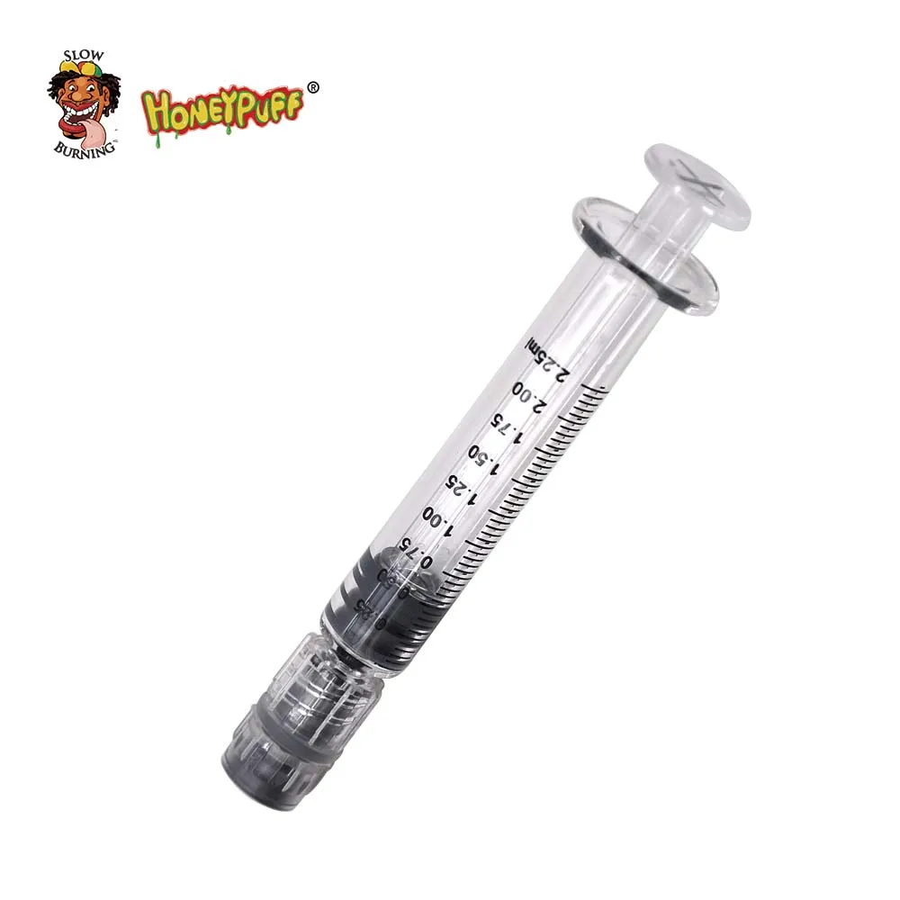HONEYPUFF 1 мл 2,25 мл 3,5 мл типы стеклянных шприцов для КБР Vape картридж одноразовый инжектор КБР масляный шприц инжектор Cartri