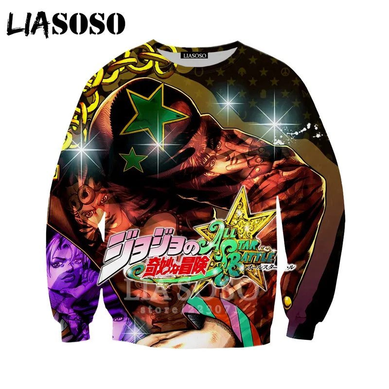 20 LIASOSO для Для мужчин Для женщин Леоне abbacchio толстовки 3D принт аниме JoJo невероятное приключение Толстовка пуловер с длинными рукавами и B051-07 - Цвет: 20