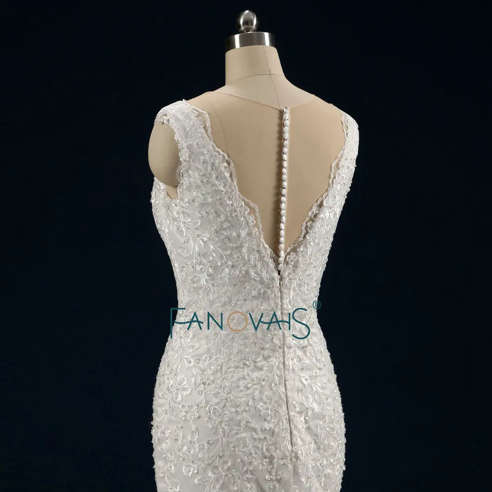 Плюс Размер Кружева Свадебное Платье Русалка Vestido Dе Noiva 2019 Роскошные Свадебные