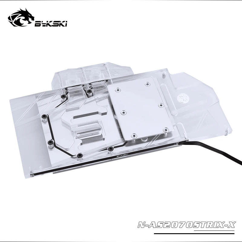 Bykski водного блока использовать для ASUS ROG STRIX-RTX2070-O8G/STRIX-RTX2060-O6G игр/полное покрытие медный радиаторный блок/RGB светильник