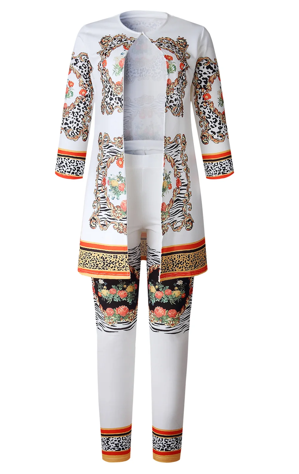 Женский комплект 2 шт. одежда в африканском стиле пальто и брюки Dashiki Ankara