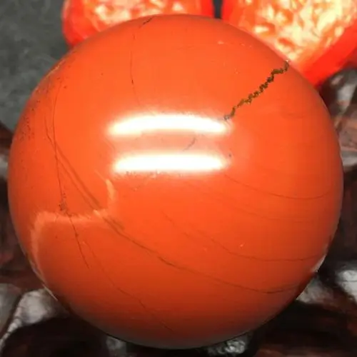 130g-45mm Natural red jasper quartz crystal sphere ball healing | Дом и сад