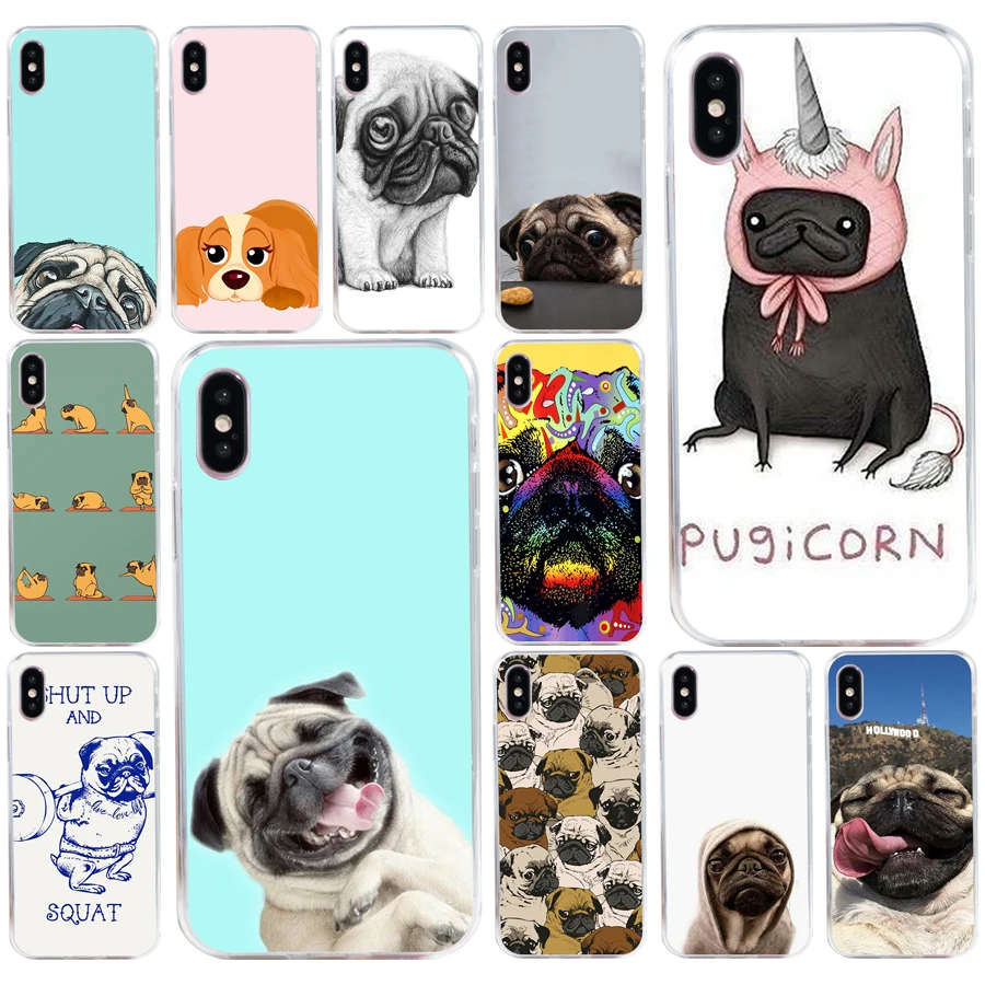 168AQ забавные Pug Life чехол для телефона из мягкого силикона ТПУ с рисунком