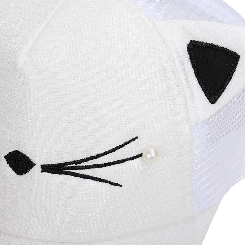 2019 милый мультяшный котенок вышивка детская бейсбольная кепка для мальчиков и