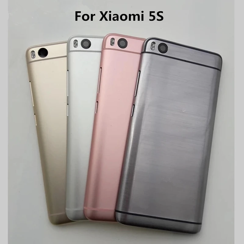 Sinbeda оригинальная задняя крышка корпус батареи для Xiao mi 5S mi 5S задняя дверь с питанием кнопка-объектив для Xiao mi 5S mi 5S