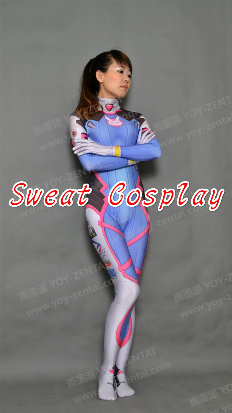 Высококачественный костюм на заказ D.Va для косплея из спандекса костюмированной