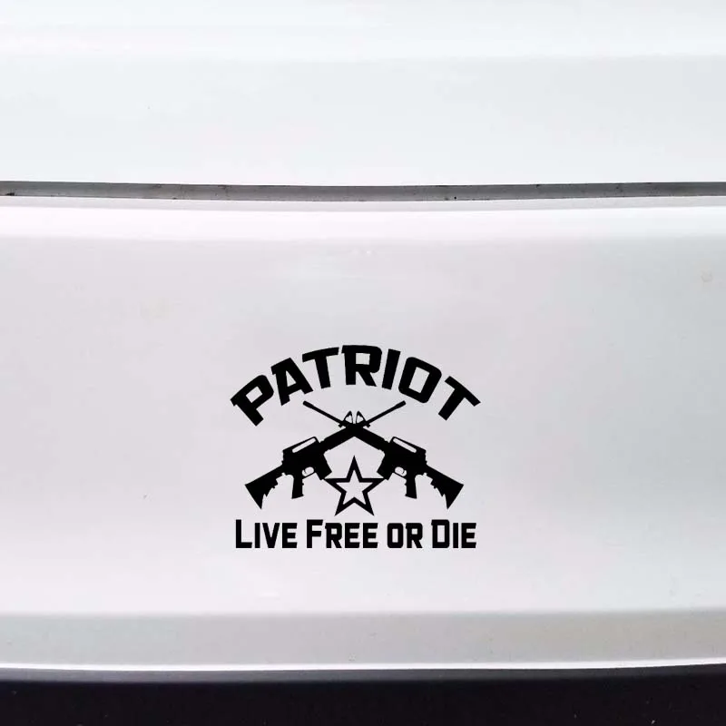 YJZT 15 см * 12 2 Виниловая наклейка Molon Labe забавная Автомобильная PATRIOT LIVE FREE или DIE