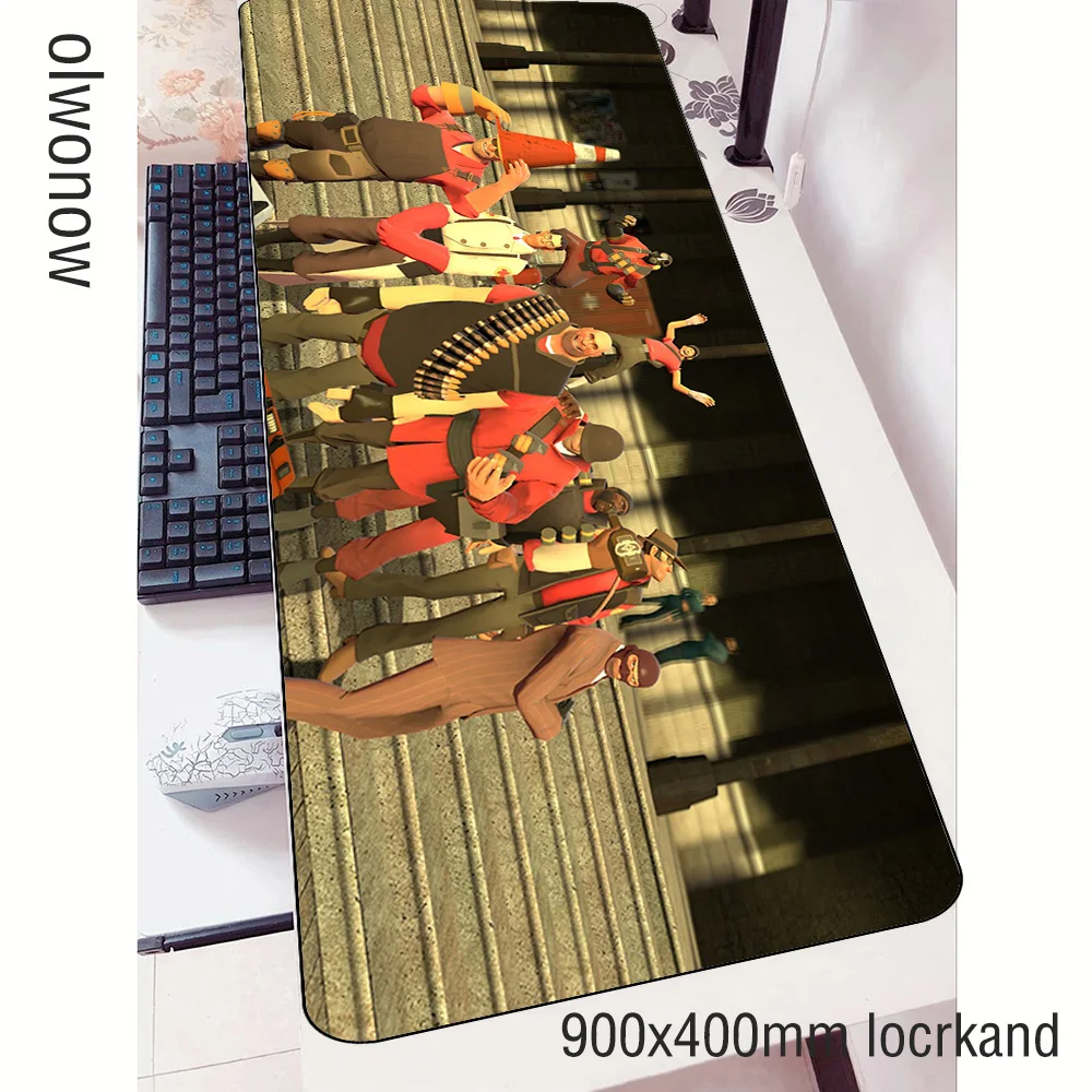 Игровой коврик для мыши team fortress 2 900x400x3 мм эстетический игровой компьютерный стол