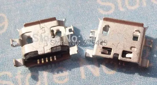 100 шт./лот Micro 5pin USB разъем 0 8 B тип зарядный порт для ZTE V880 и других мобильных