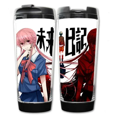 Японского аниме Mirai Nikki Gasai Yuno двойная теплоизоляционная кружка кофейная чашка космическая чашка для воды кружки