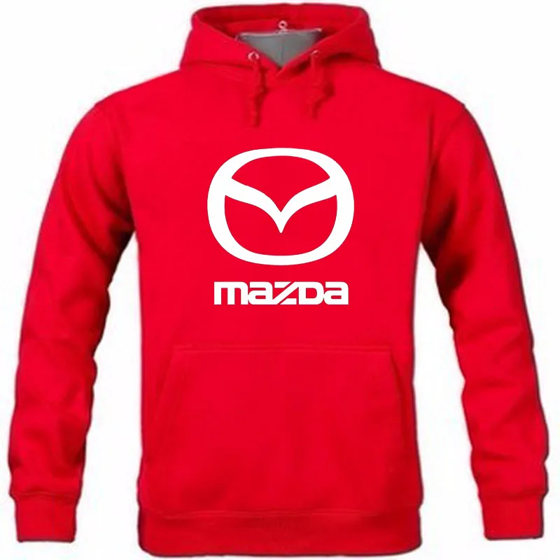 Осень и зима новое поступление Mazda Логотип пуловер толстовка с принтом капюшоном
