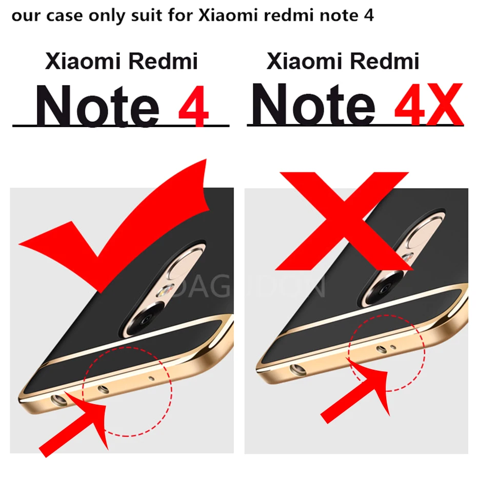 DAGUDON чехол для Xiaomi Redmi Note 4 s Роскошный блестящий из ТПУ телефона |