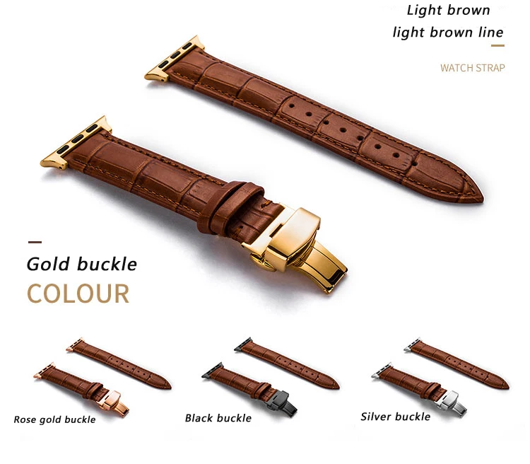 Ремешки из натуральной кожи для apple Watch band 4(iwatch 5) 44 мм 40 мм apple watch 3 2 1 ремешок 42 мм 38 мм браслет на запястье