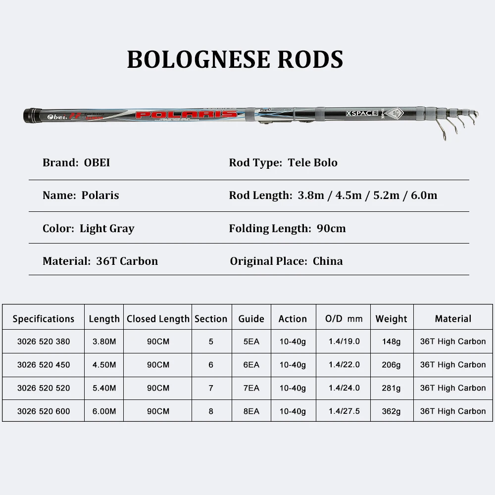 Obei polaris телескопическая портативная Удочка Bolo 3 8-6 0 м ультра-светильник для