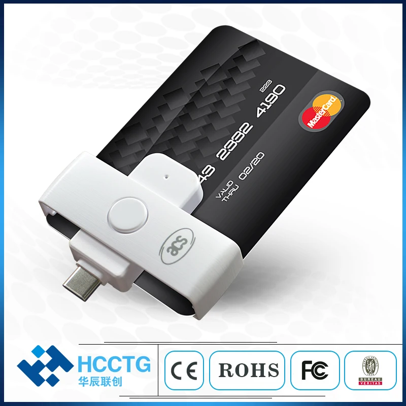 USB Type C Plug n Play Otg устройство для считывания смарт карт банковских и платежных