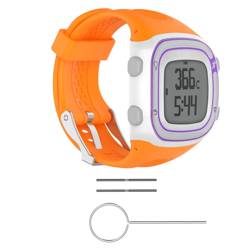 8 цветов Силиконовый Браслет Смарт часы ремешок для Garmin Forerunner 10 15 gps бег спортивные часы замена запястье