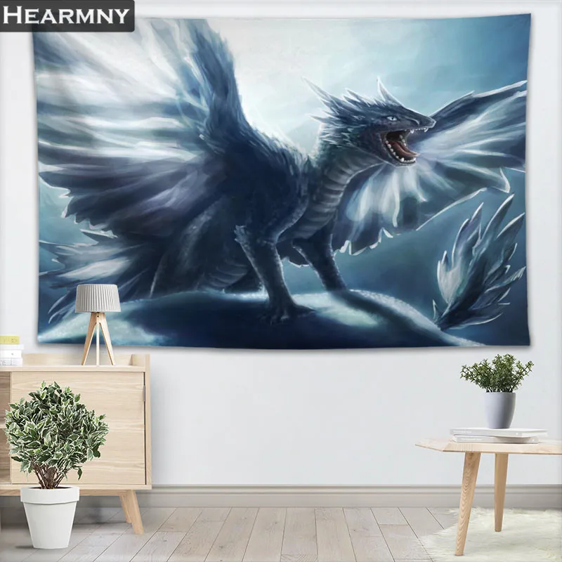 Гобелен HEARMNY Dragon Настенный декор гобелен для украшения дома туристический спальный коврик - Цвет: 7