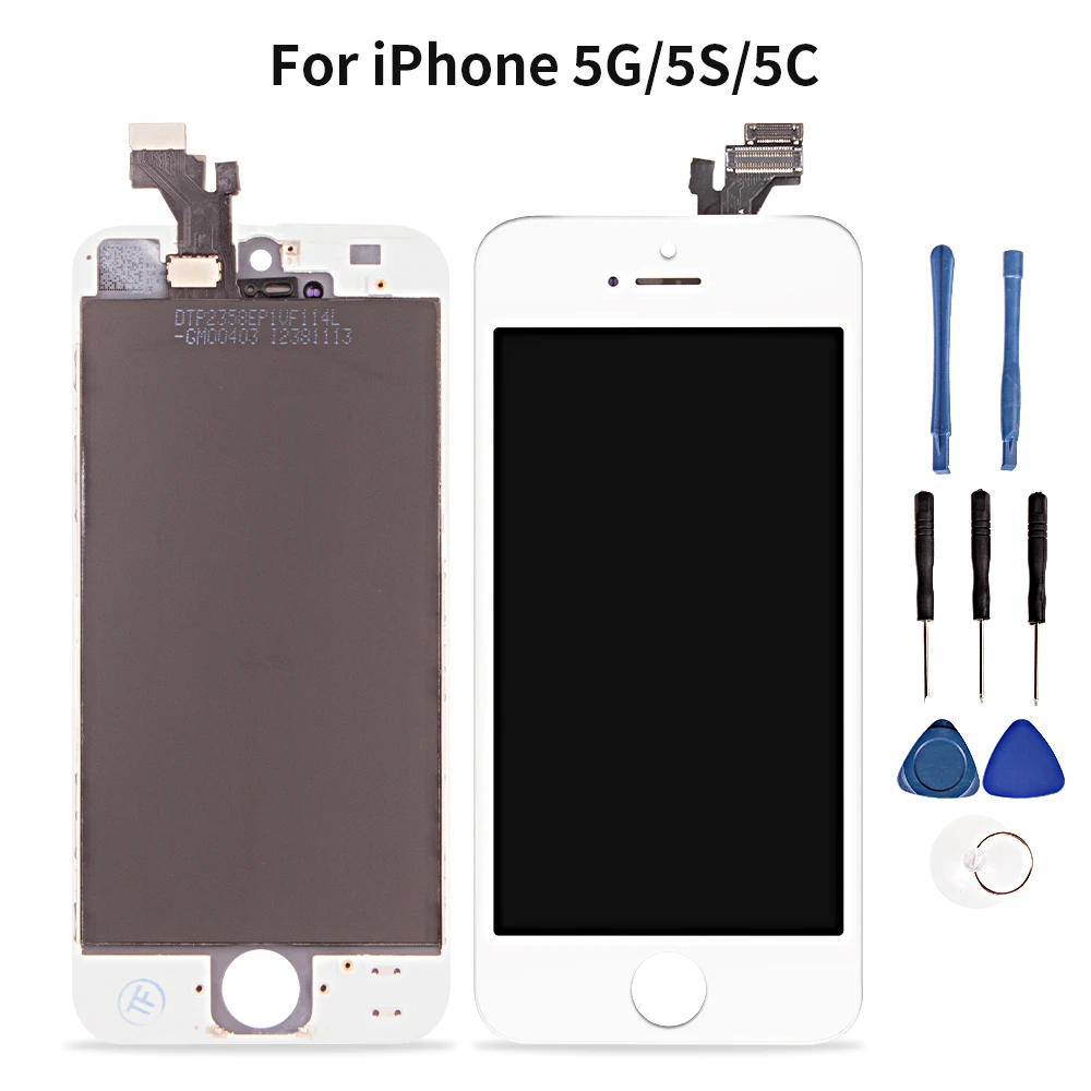 Высокое качество сенсорный экран дисплей для Iphone 5 5C 5E SE дигитайзер в сборе часть
