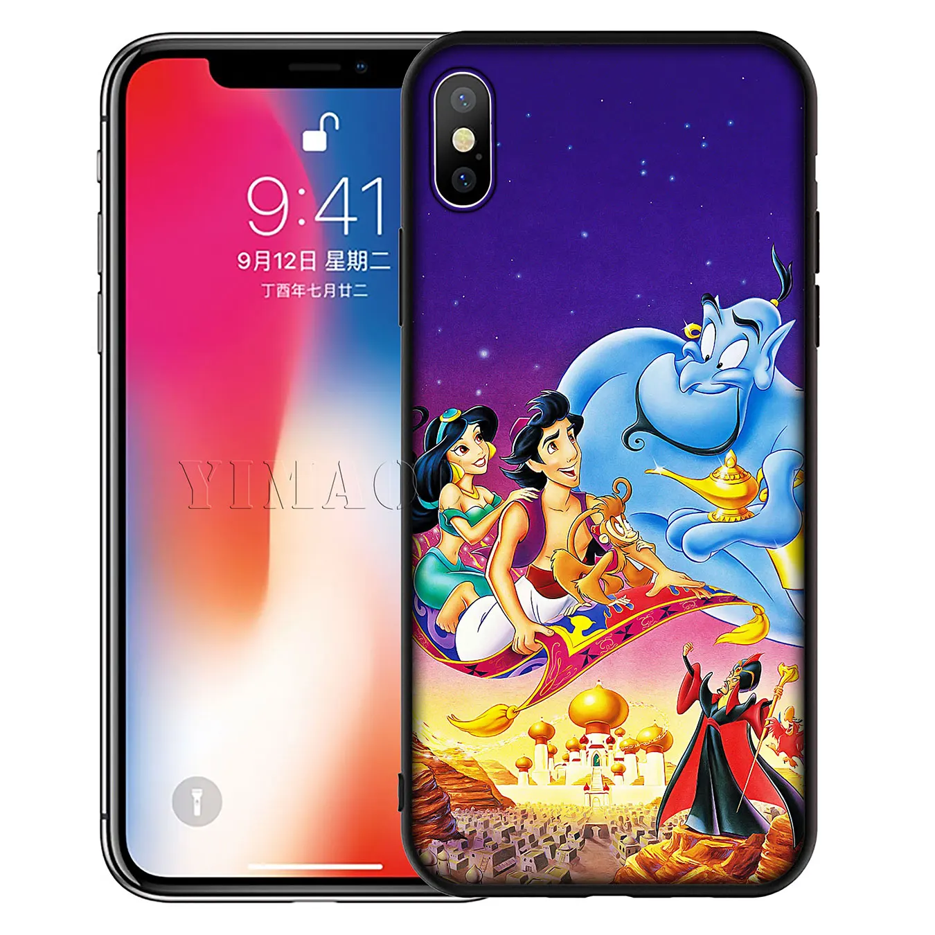 YIMAOC мультфильм Aladdin Мягкий силиконовый чехол для телефона iPhone XR X XS Max 6 6S 7 8 Plus 5 5S SE
