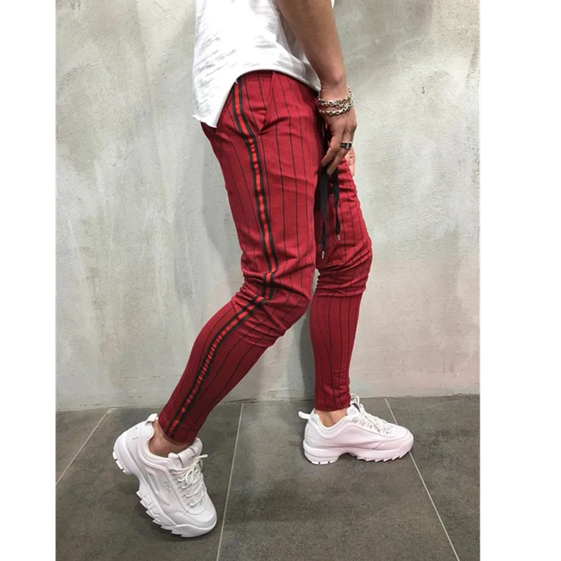 The found для мужчин саржевого Jogger 2019 в полоску Urban прямые повседневные брюки тонкий