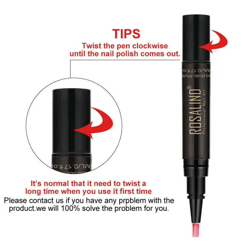 3 в 1 Один Шаг Гель лак для ногтей гибридный 24 цвета Экологичная ручка не нужно