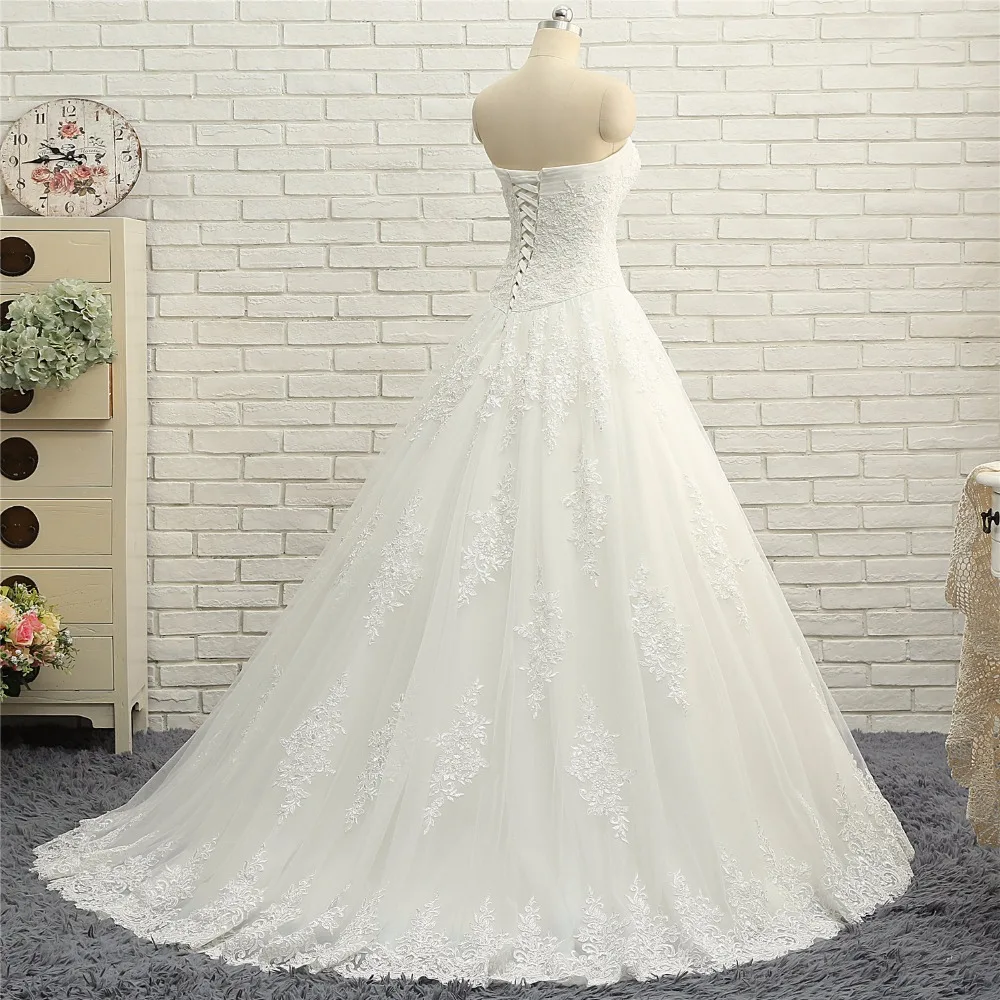 2018 Новое поступление свадебных платьев Robe de Mariee A Line свадебное платье без