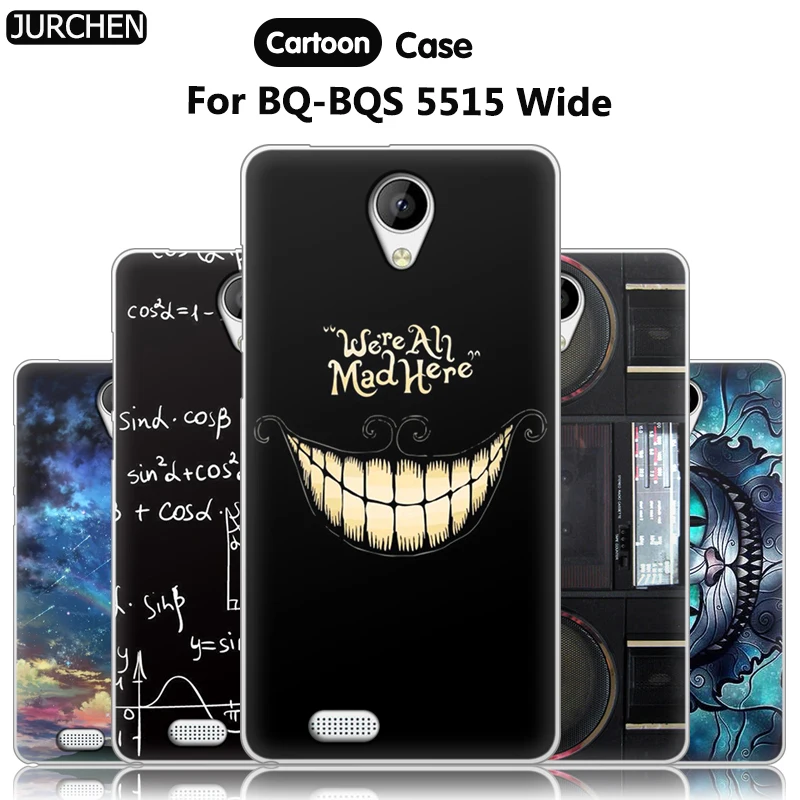 JURCHEN чехол для телефона BQ BQS 5515 широкая силиконовая Мягкая симпатичная задняя
